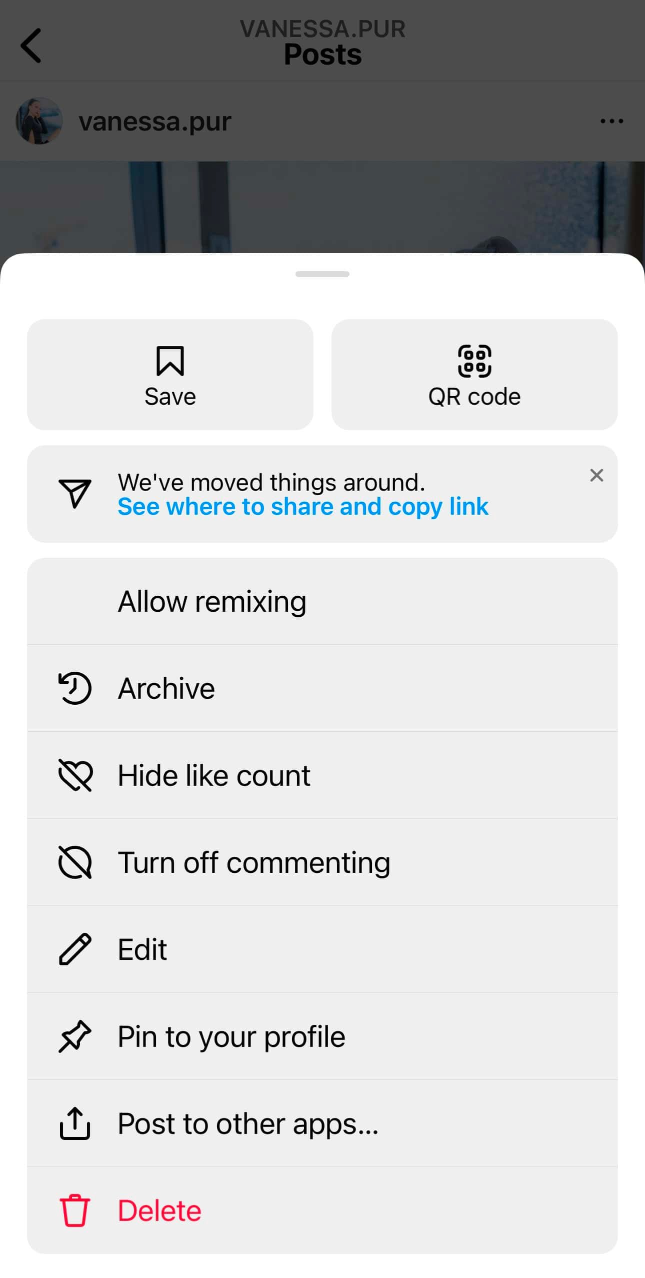Archive instagram posts - remove Instagram images without deletion